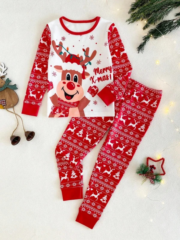 Ensemble pour enfants (rennes et flocons de neige)